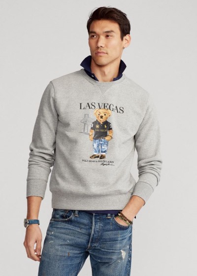 Polo Ralph Lauren Las Vegas Bear Sweatshirt Herre Danmark (YXKCA4693)